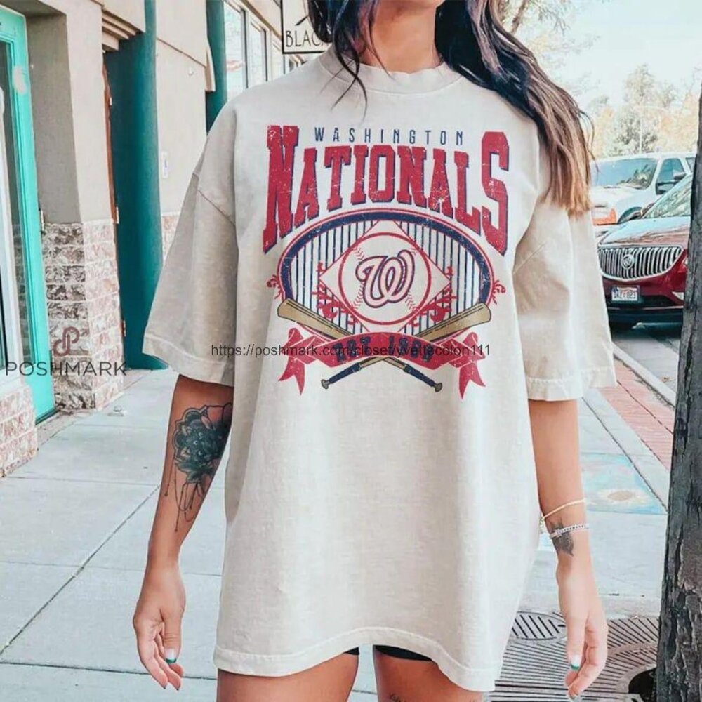 Vintage Washington nationals shirt, Washington Baseball Sweatshirt BN6789